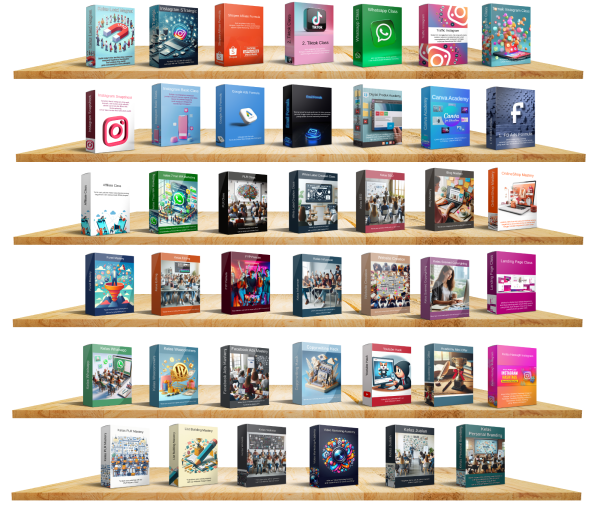 BUNDLE KELAS READY TO SELL (950+ Vidio Kelas digital Marketing)